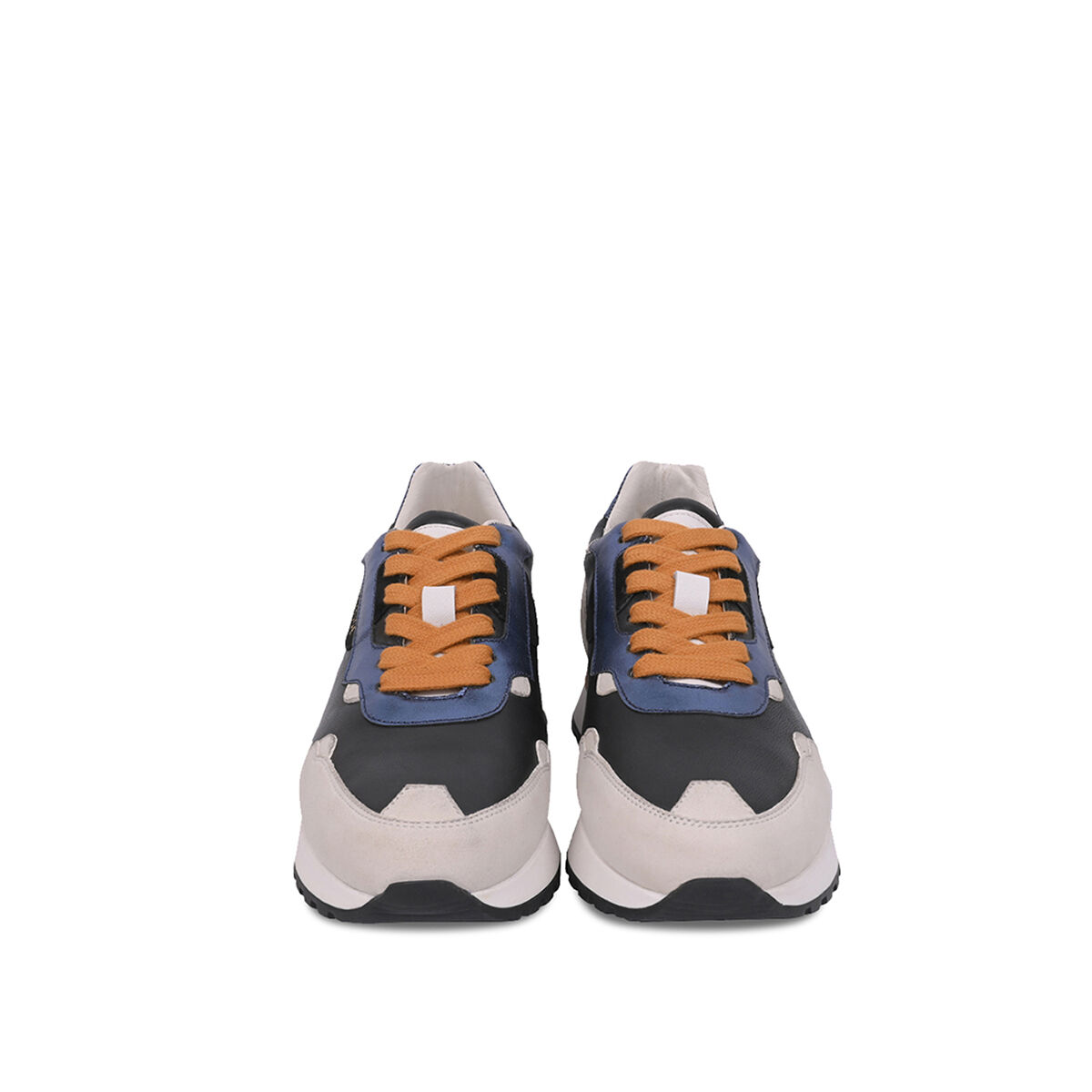 AGATA Suede Schwarz mit Suede Offwhite und Navy