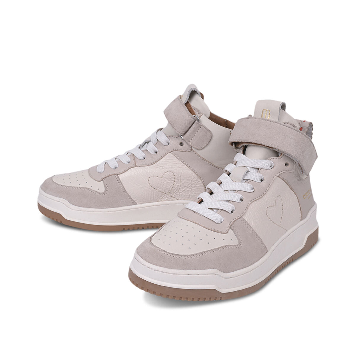 PEARL Beige mit Suede Taupe, 36 - Crickit - Sneaker aus Leder - Hellbeige - Hochwertige Schuhe von CRICKIT - Leichte Turnschuhe