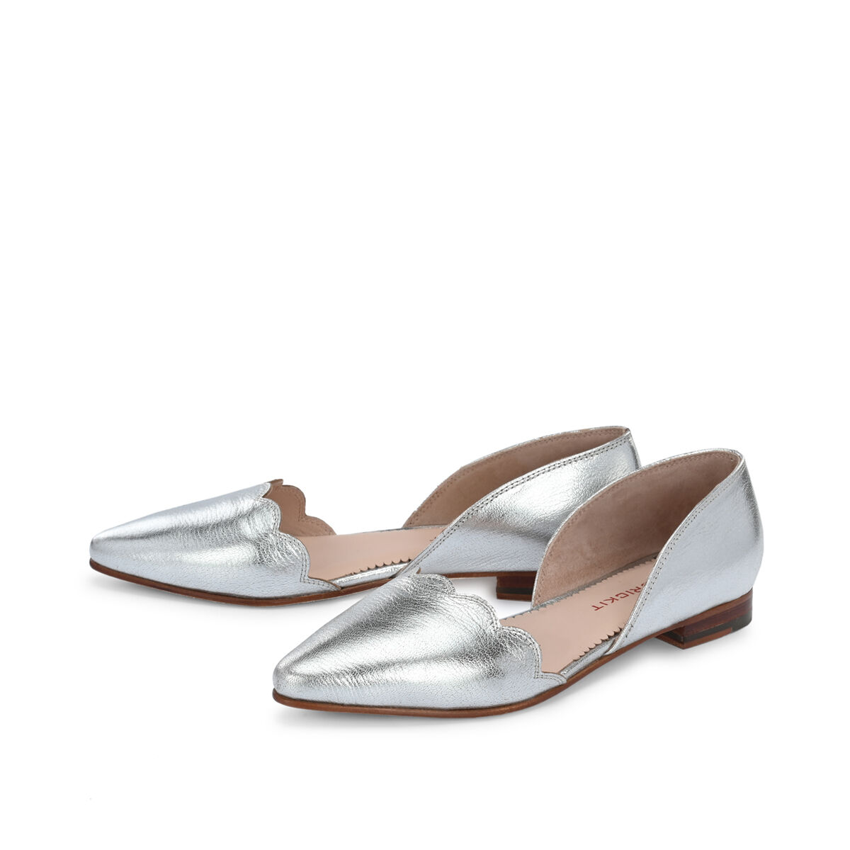 STELLA Silber, 36 - Crickit - Ballerina aus Leder - Hochwertige Schuhe von CRICKIT