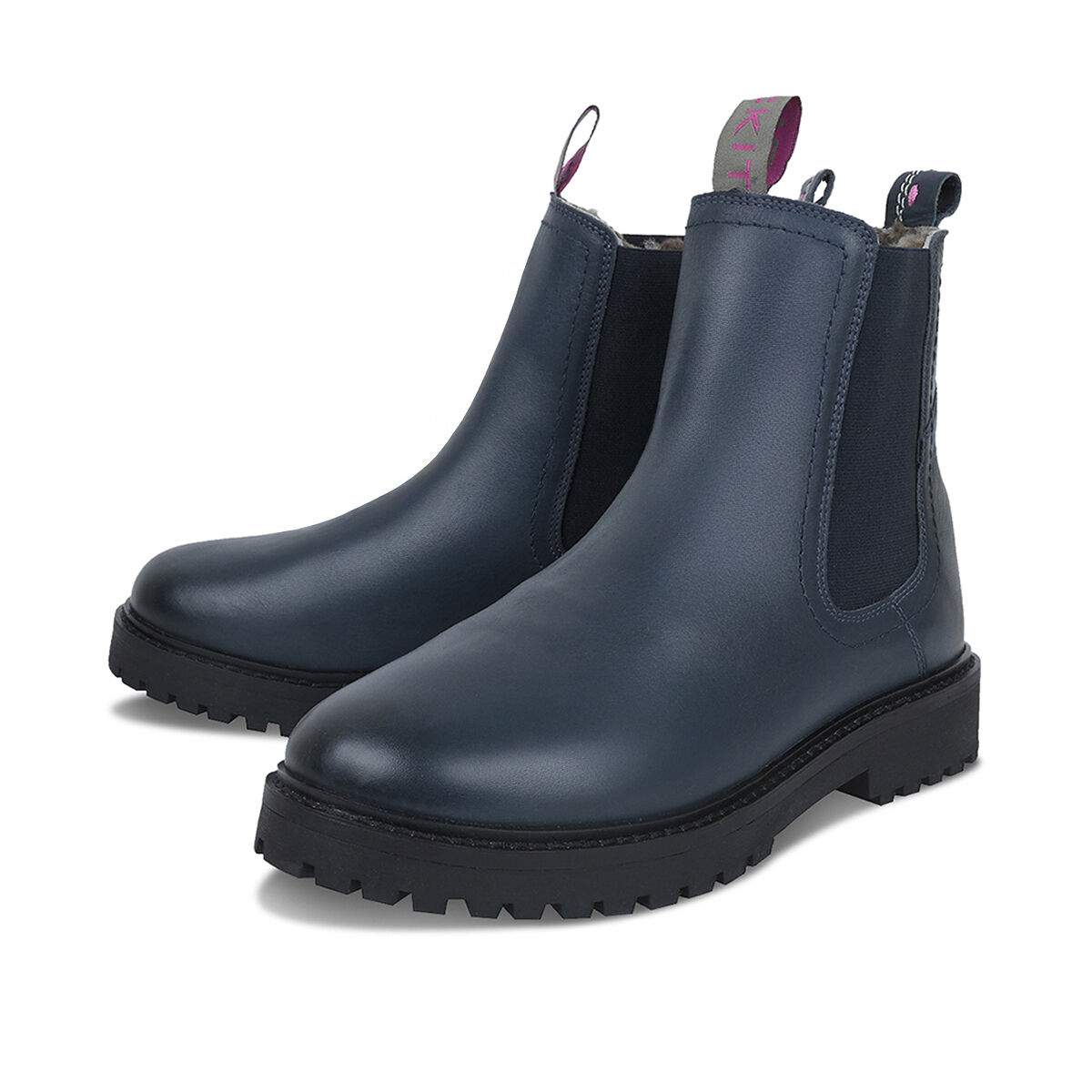 SALO Navy, 41 - Crickit - Chelsea Boots aus Leder - Blau - Hochwertige Schuhe von CRICKIT