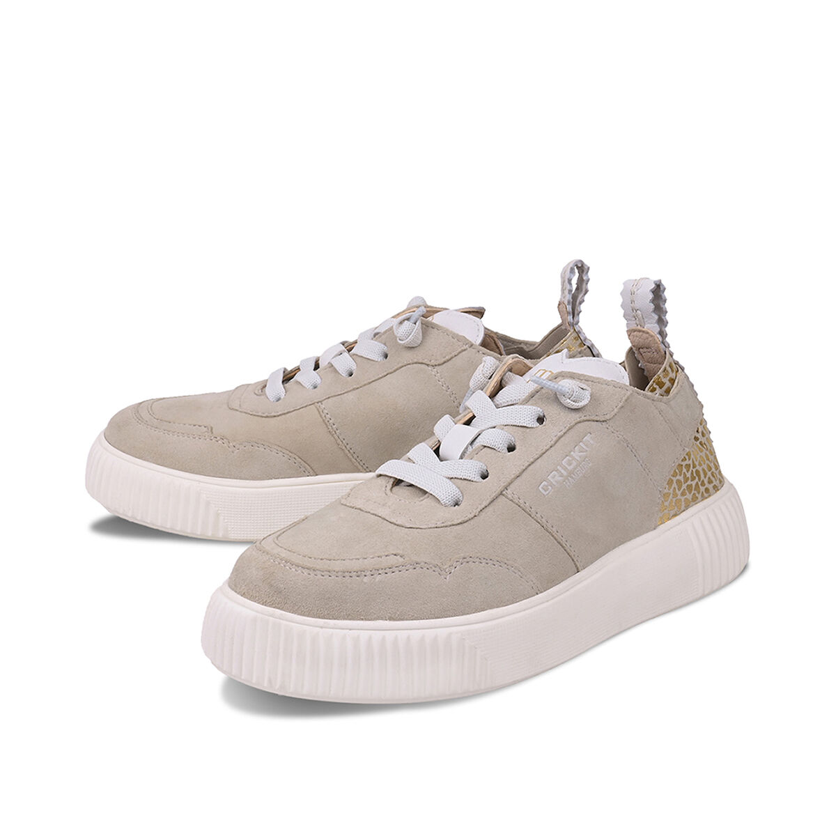 OAKLI Beige, 36 - Crickit - Sneaker aus Leder - Bequeme Slip On Sneaker - Hochwertige Schuhe von CRICKIT - Leichte Turnschuhe