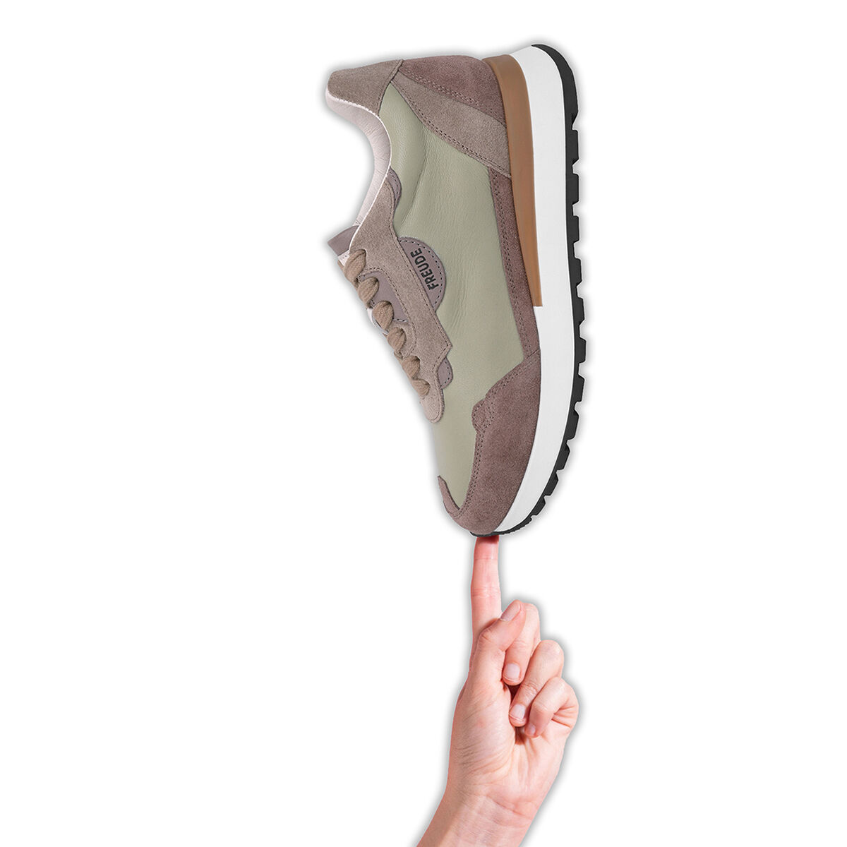 AGATA Mint mit Suede Taupe