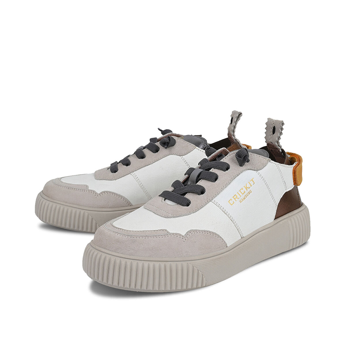 PARIA Hellbeige Bronze, 40 - Crickit - Sneaker aus Leder - Bequeme Slip On Sneaker - Hochwertige Schuhe von CRICKIT - Leichte Turnschuhe