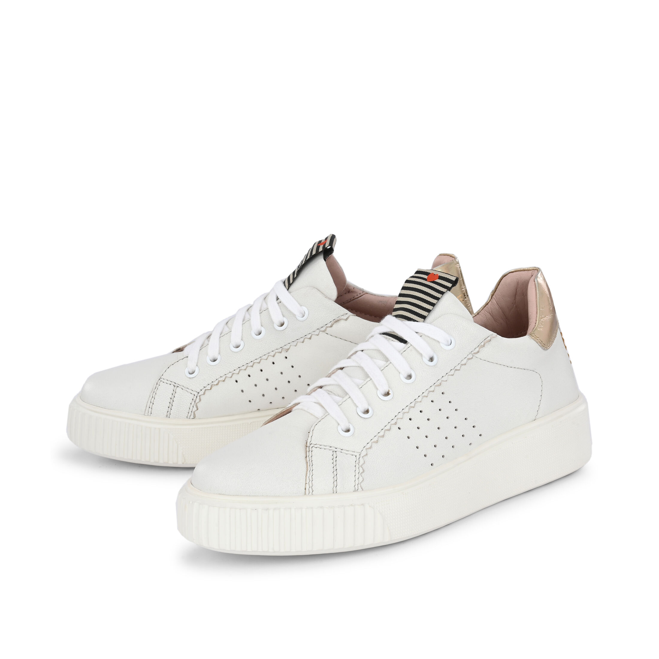 HARPER Weiss mit Gold Metallic