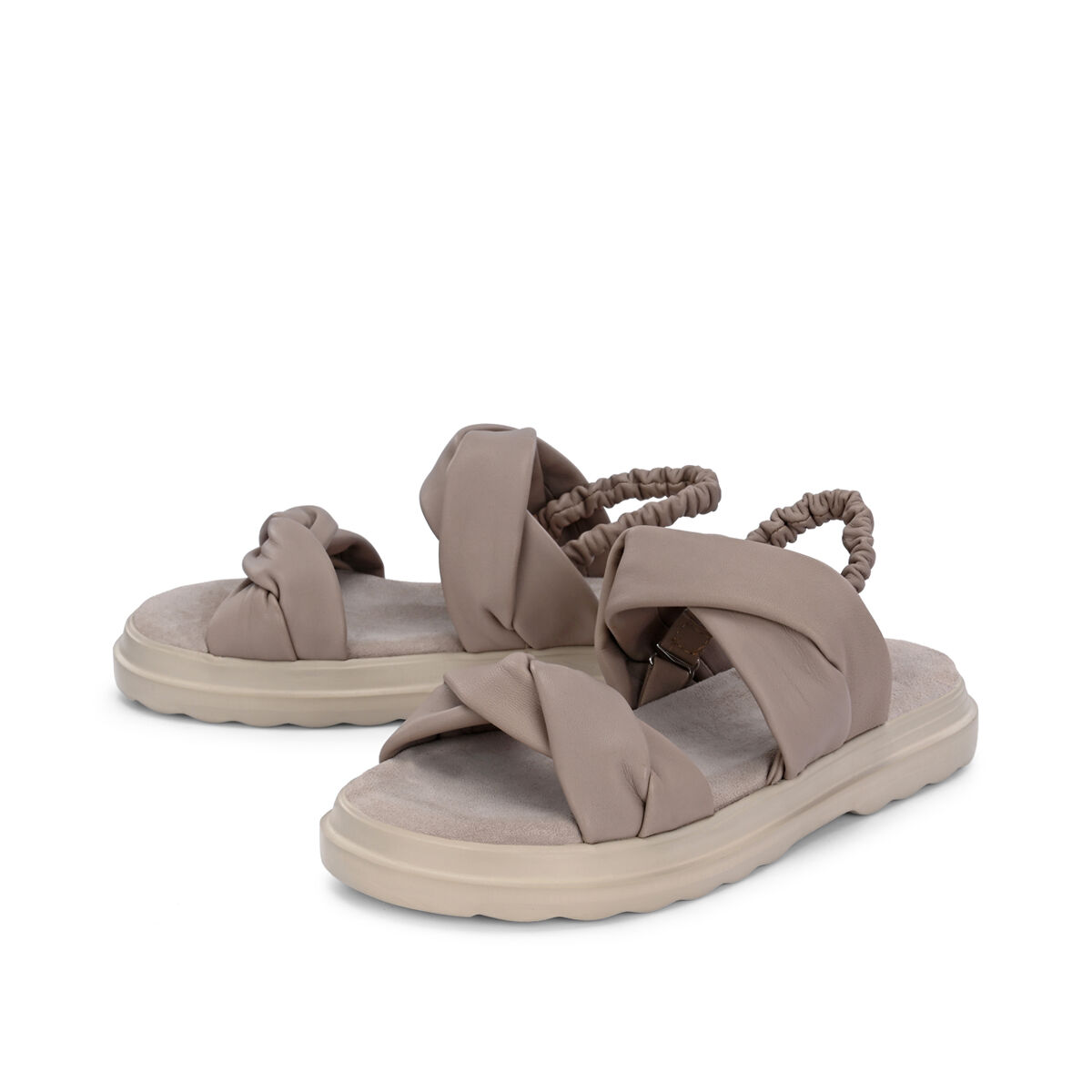 OSTIA Taupe, 41 - Crickit - Sandalen aus Leder - Hochwertige Schuhe von CRICKIT