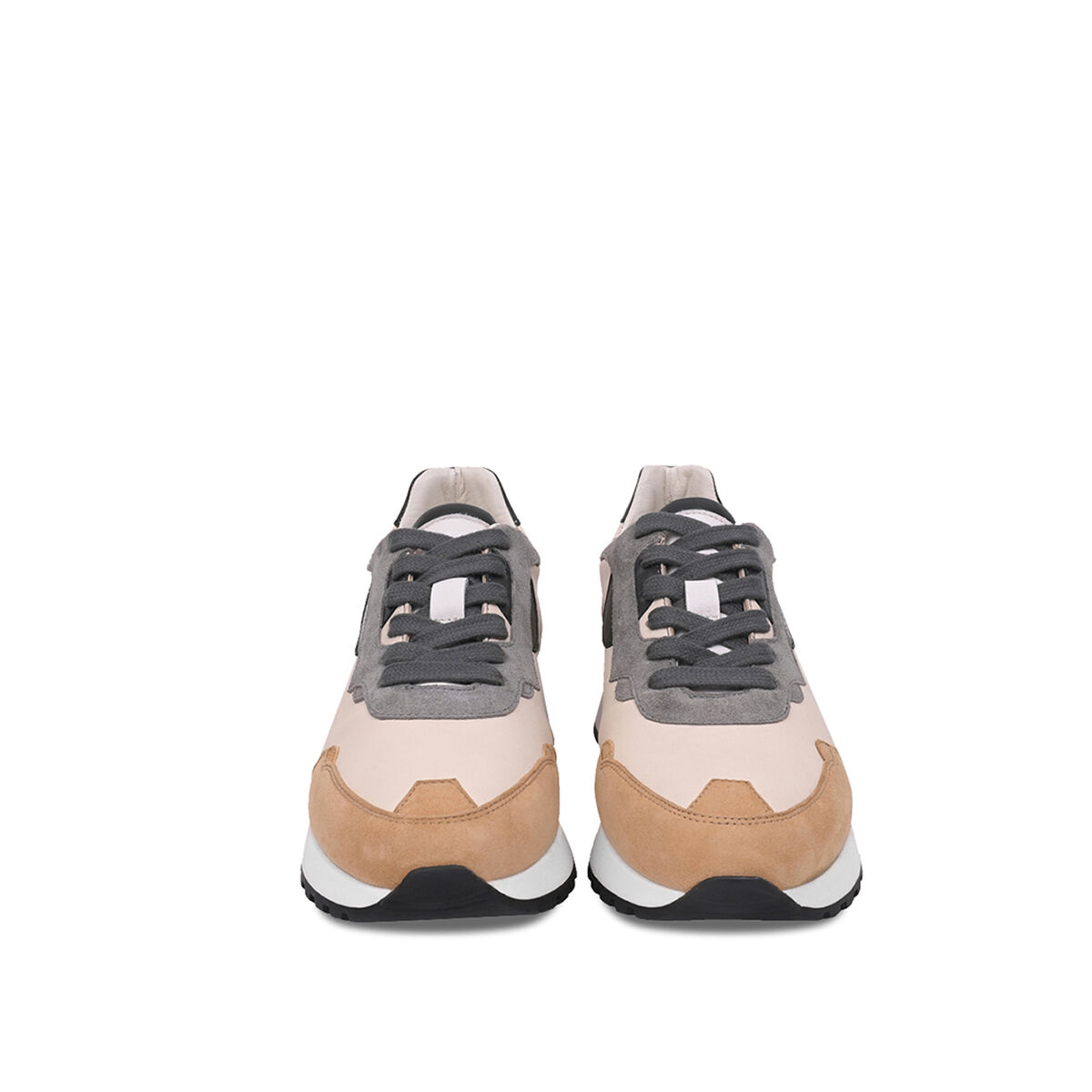 AGATA Suede Hanf mit Suede Grau und Offwhite