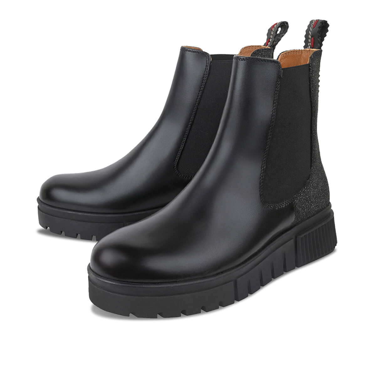 NAELLE Schwarz Silber, 36 - Crickit - Stiefeletten aus Leder - Hochwertige Schuhe von CRICKIT