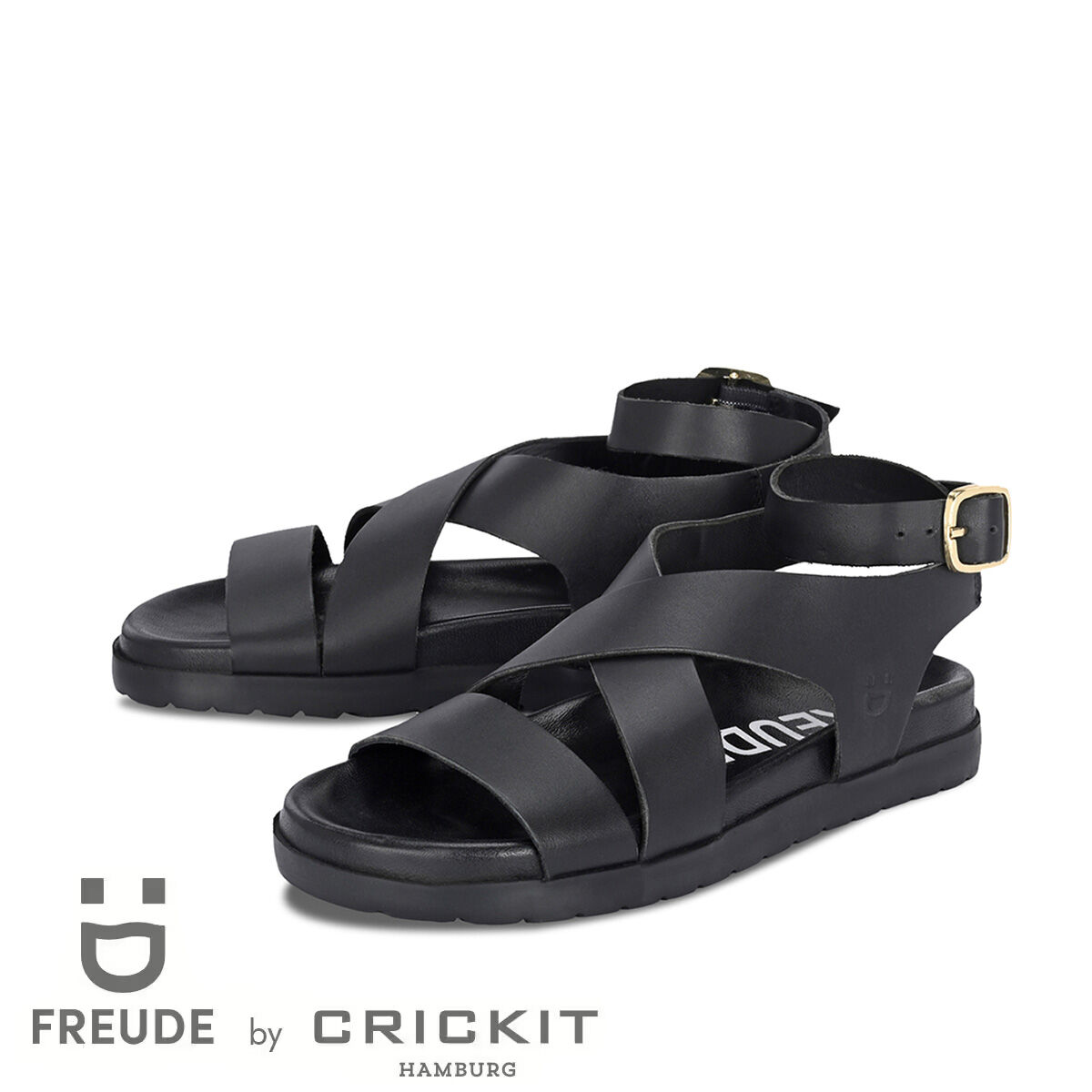 ALESSIA Schwarz, 36 - FREUDE - Sandalen aus Leder - Hochwertige Schuhe von CRICKIT