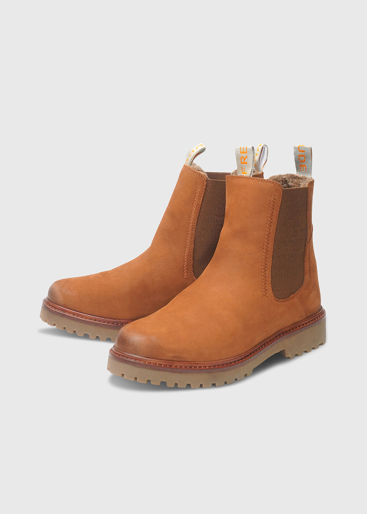 BOA Lammfell Nubuk Cognac mit FREUDE