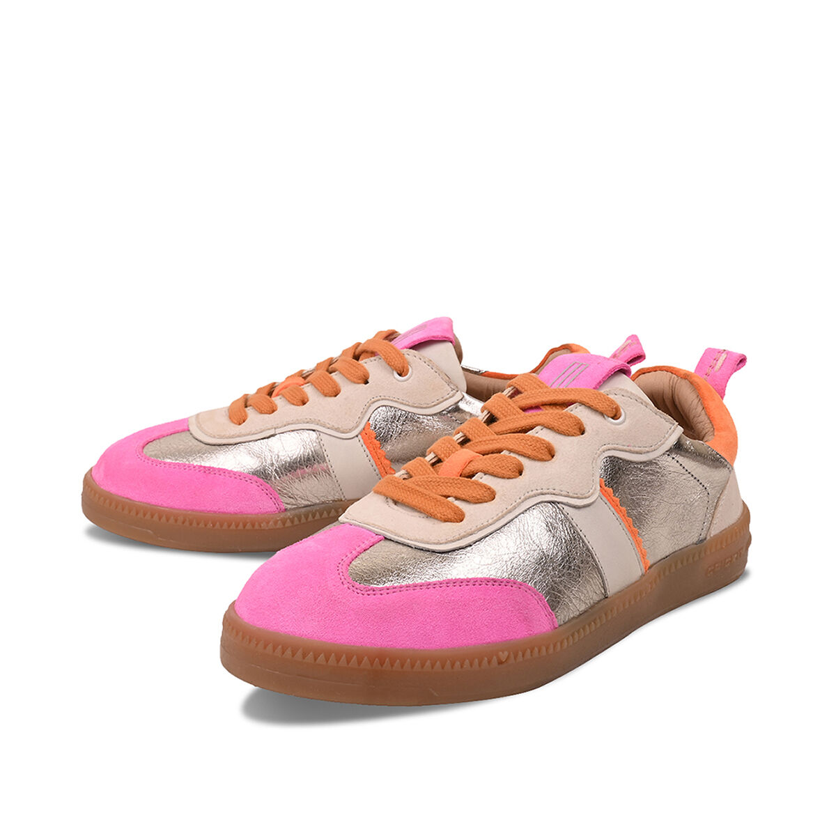 RONJA Silber Pink, 43 - Crickit - Sneaker aus Leder - Hochwertige Schuhe von CRICKIT - Leichte Turnschuhe