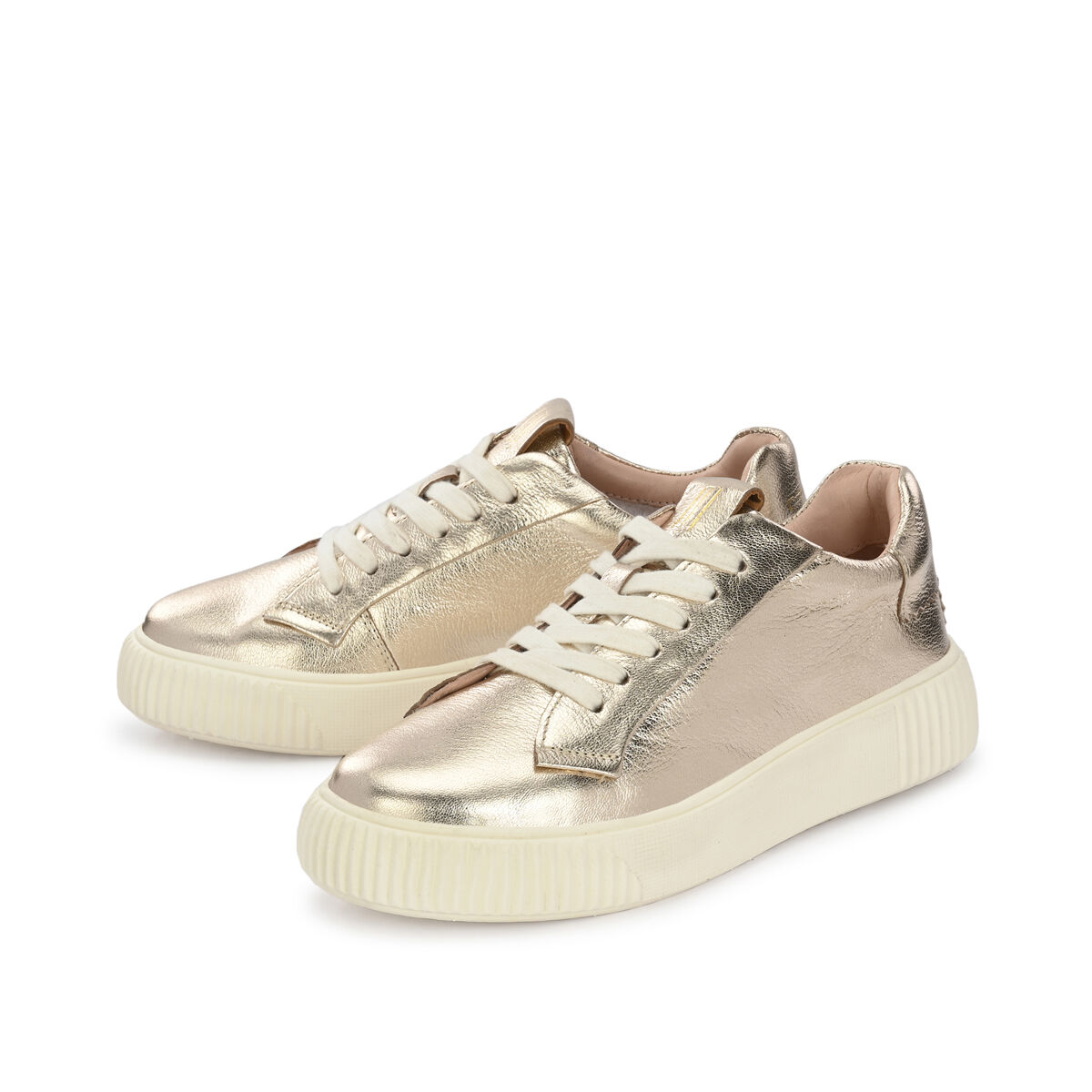 ONORE Platin, 36 - Crickit - Sneaker aus Leder - Hochwertige Schuhe von CRICKIT - Leichte Turnschuhe