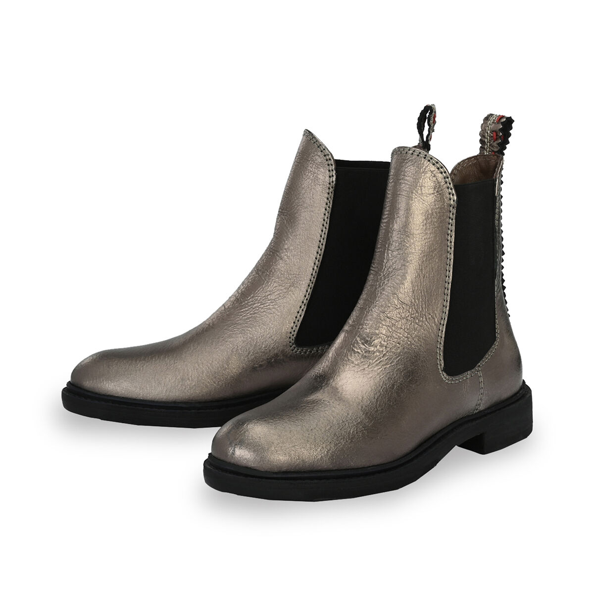 NADINE Metallic, 37 - Crickit - Chelsea Boots aus Leder - Hellbeige - Hochwertige Schuhe von CRICKIT
