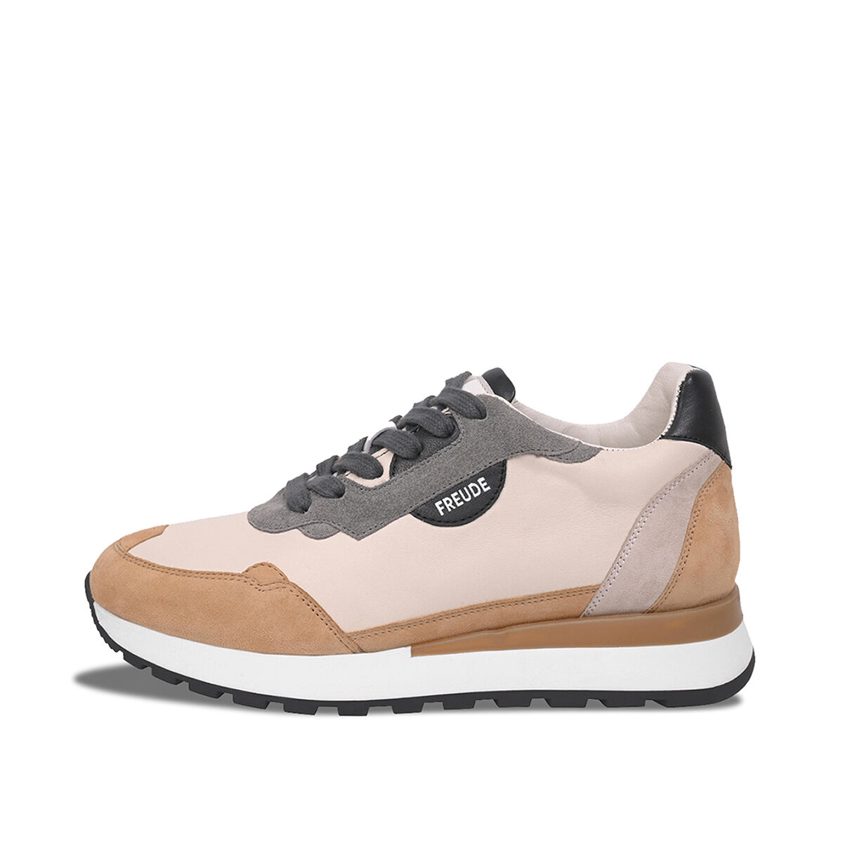 AGATA Suede Hanf mit Suede Grau und Offwhite