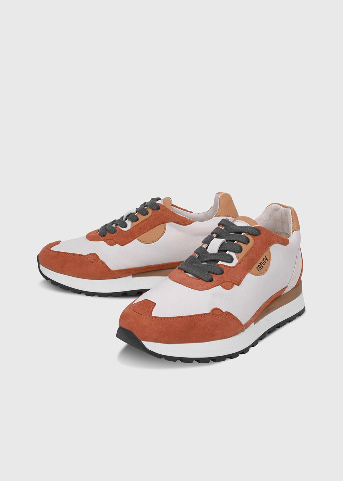 AGATA Suede Cognac mit Offwhite