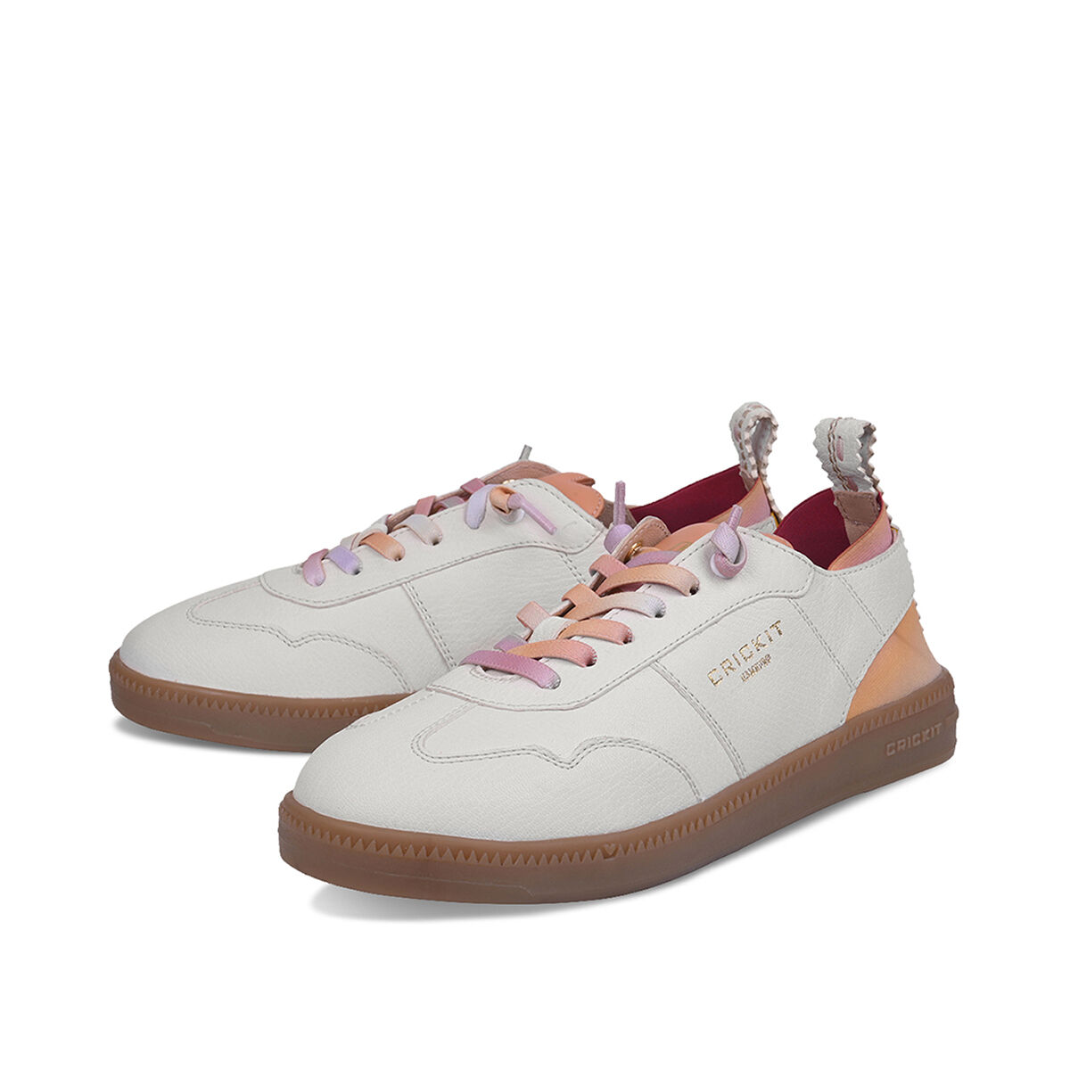 RABEA Weiss Pfirsich, 37 - Crickit - Sneaker aus Leder - Apricot - Bequeme Slip On Sneaker - Hochwertige Schuhe von CRICKIT - Leichte Turnschuhe