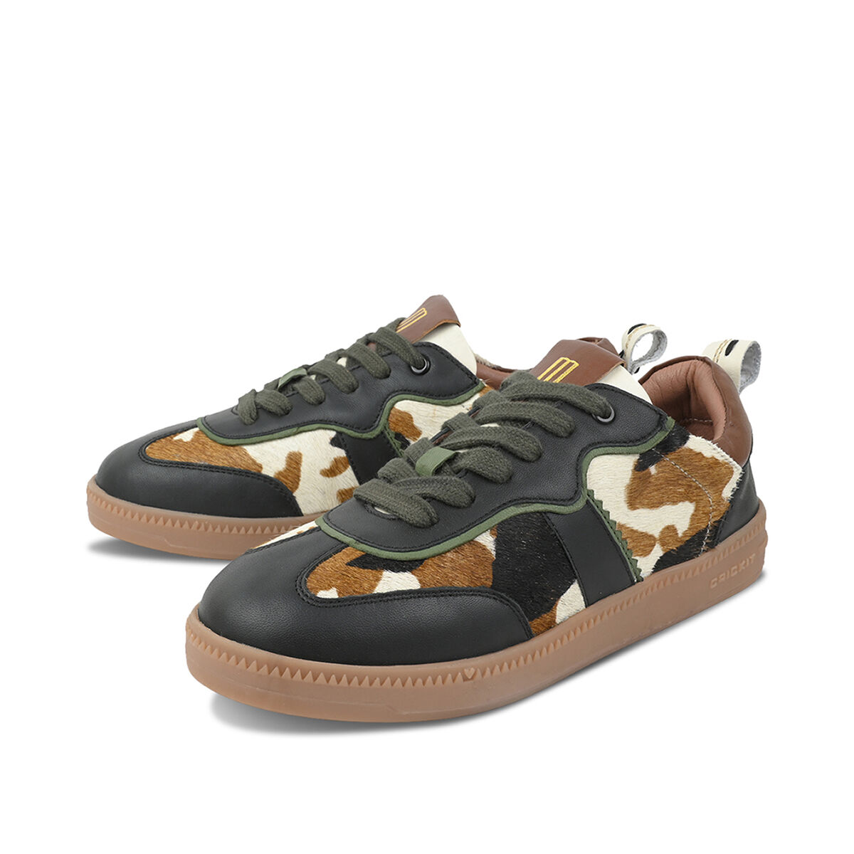 RONIA Hellbeige Kuhprint, 38 - Crickit - Sneaker aus Leder - Hochwertige Schuhe von CRICKIT - Leichte Turnschuhe