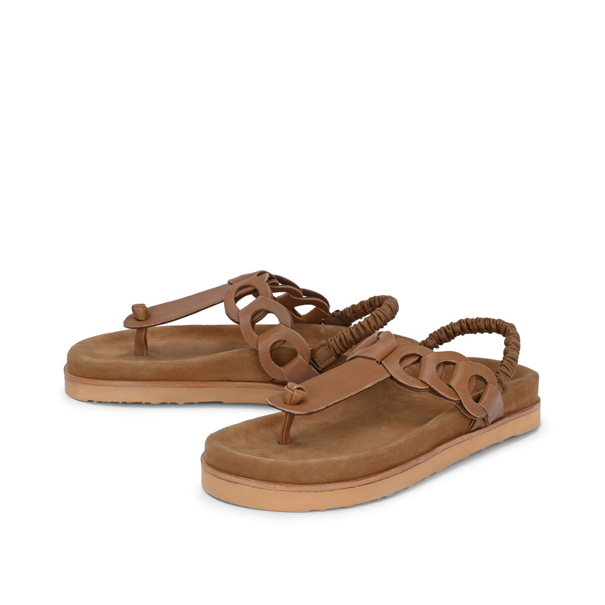 ODINE Camel, 42 - Crickit - Sandalen aus Leder - Hellcognac - Hochwertige Schuhe von CRICKIT