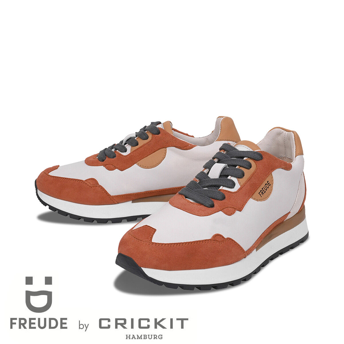 AGATA Suede Cognac mit Offwhite