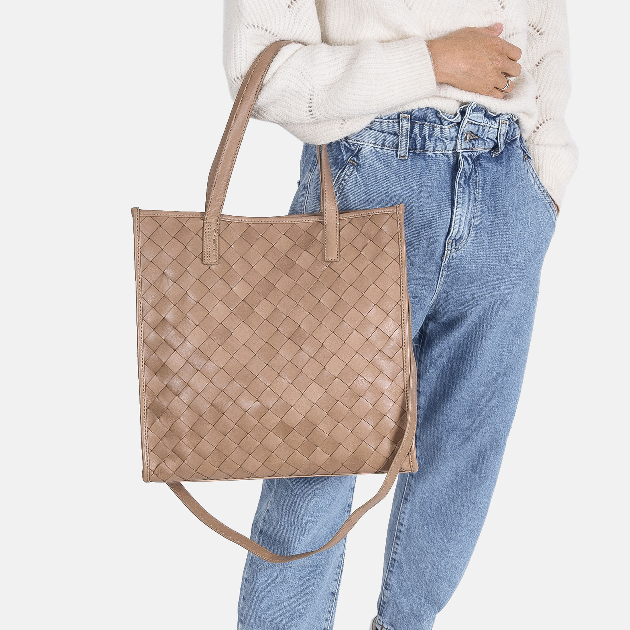 CALLIOPE Taupe geflochten