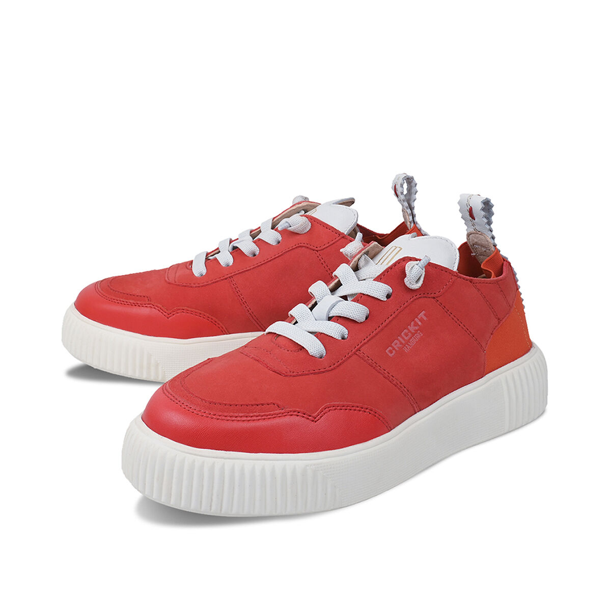 OAKLI Rot, 38 - Crickit - Sneaker aus Leder - Bequeme Slip On Sneaker - Hochwertige Schuhe von CRICKIT - Leichte Turnschuhe