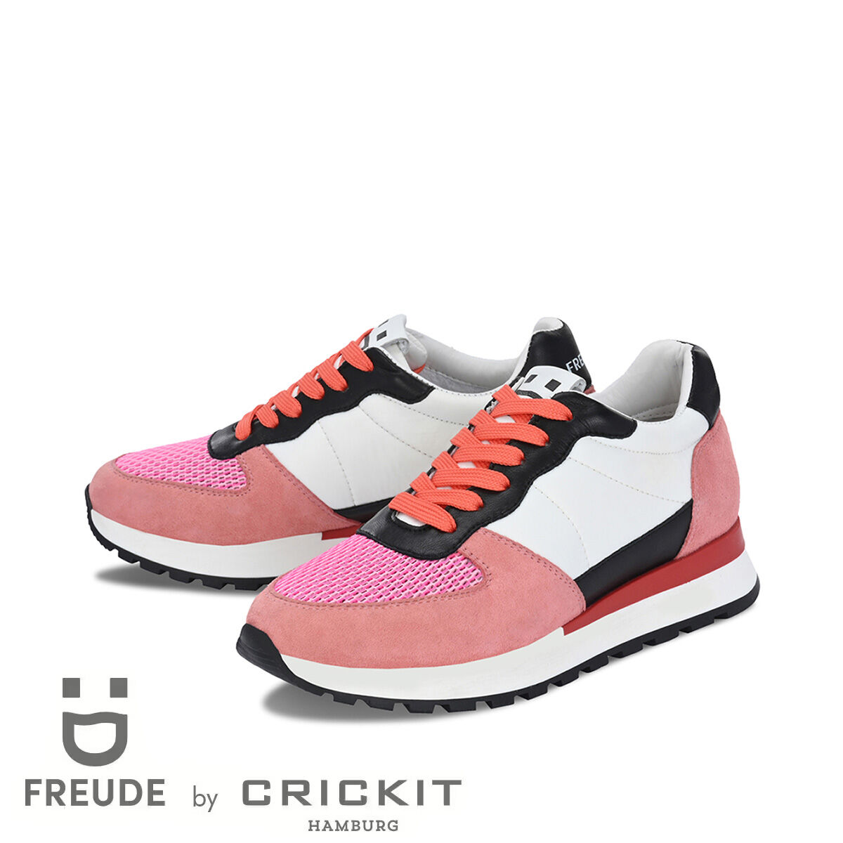 ASTA Flamingo, 39 - FREUDE - Sneaker aus Leder - Pink - Hochwertige Schuhe von CRICKIT - Leichte Turnschuhe
