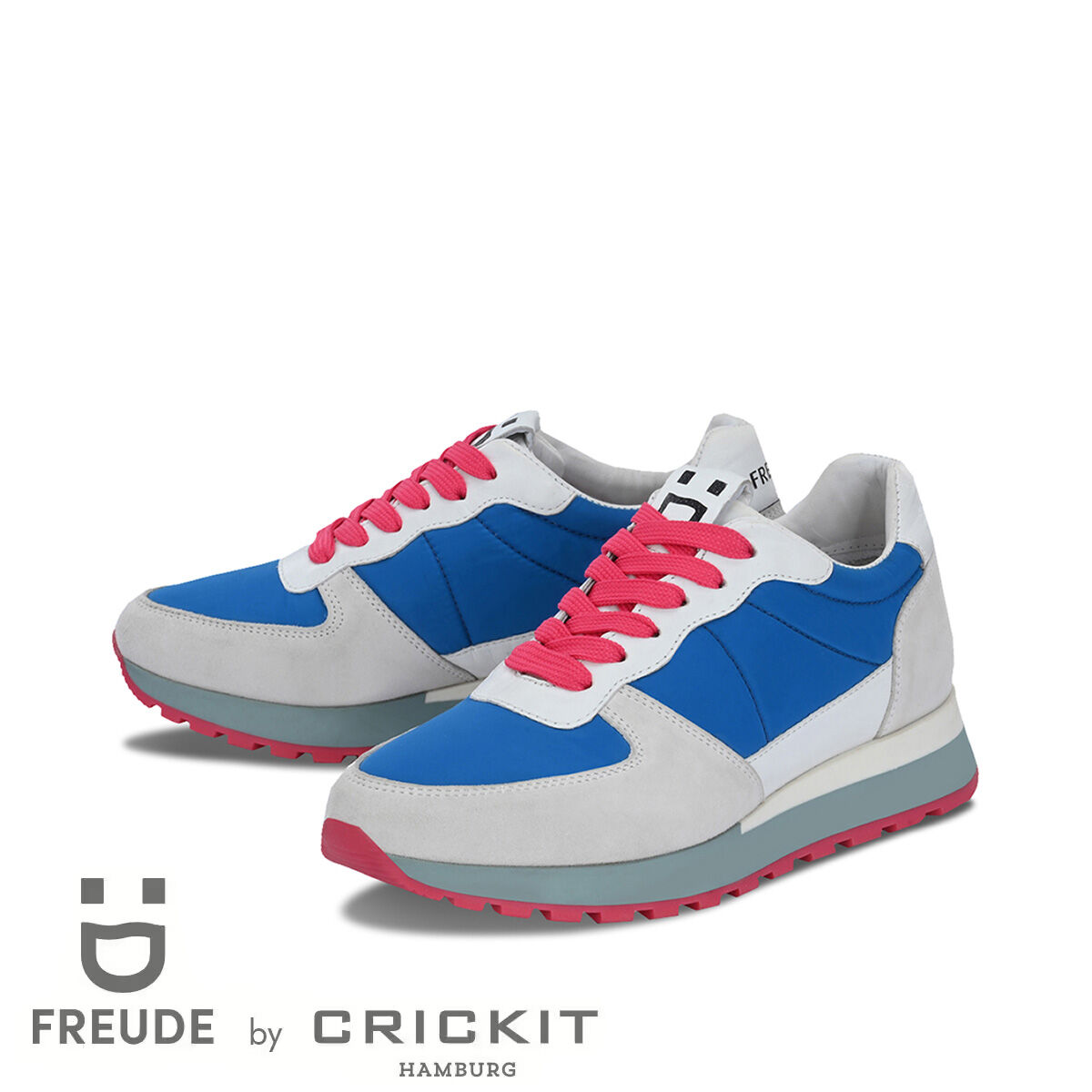 ASTA Blau, 37 - FREUDE - Sneaker aus Leder - Hochwertige Schuhe von CRICKIT - Leichte Turnschuhe
