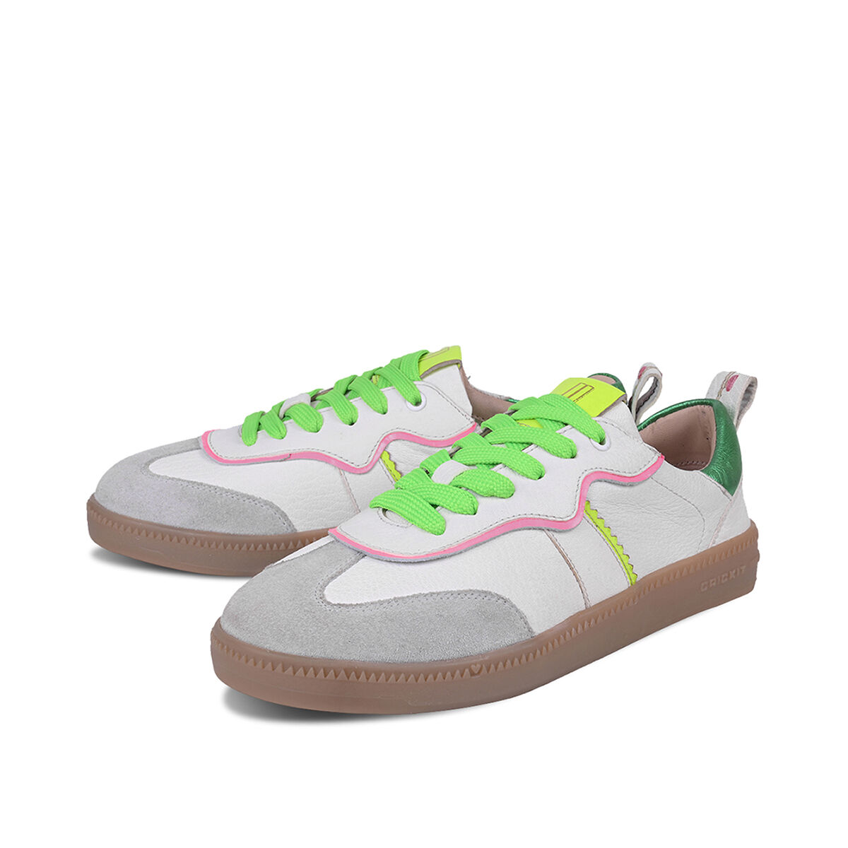 RONJA Taupe Multicolor, 37 - Crickit - Sneaker aus Leder - Hochwertige Schuhe von CRICKIT - Leichte Turnschuhe