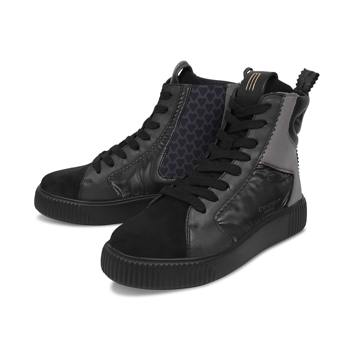 NIMA Schwarz mit Suede Grau, 39 - Crickit