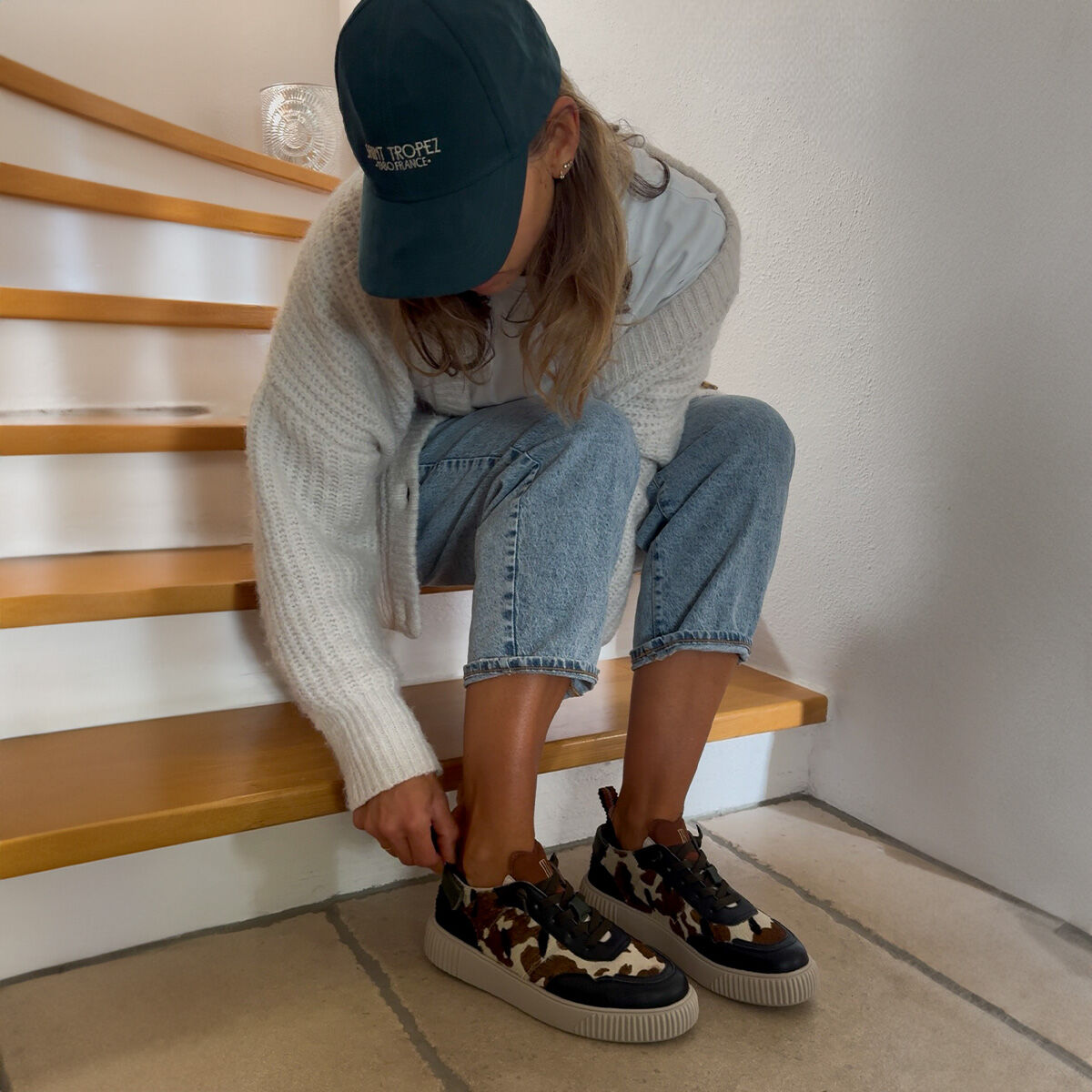 PARIA Hellbeige Kuhprint